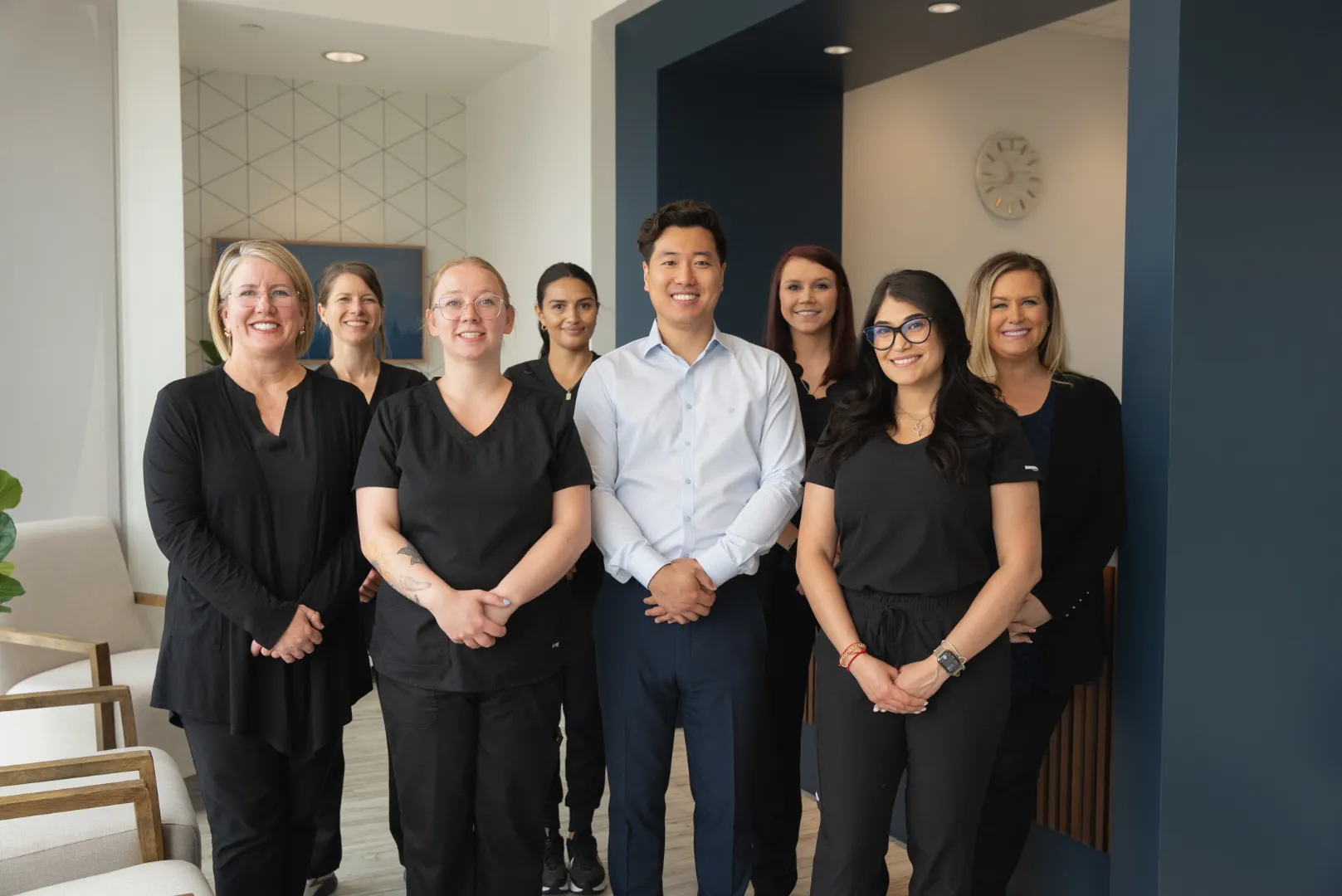 The Clear Smile Dental Care team in their welcoming modern office